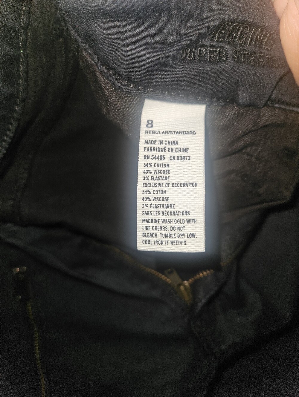 American Eagle Outfitters Black Skinny Moto Zip Pocket Ponte Pants - Picture 5 of 5